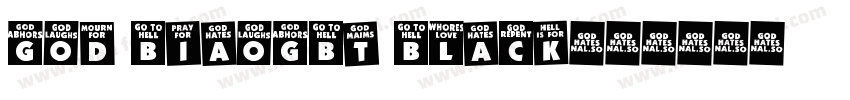 God BiaoGBT Black字体转换